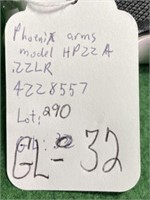 Phoenix Arms Model HP22A Pistol, 22 LR