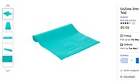GoZone 3mm PVC Solid Yoga Mat 24" x 68" – Teal