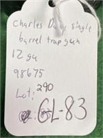 Charles Daly Single Barrel Trap Shotgun, 12ga.