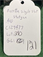 Beretta Single Shot Shotgun, .410