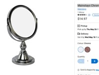Mainstays Chrome Vanity Mirror