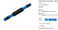 GoZone Mini Travel Roller – Black/Blue