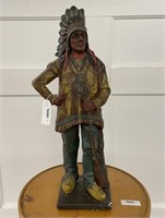 Chalkware Indian Chief - 26" tall