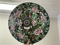 Contemporary Leaded Glass Floral Shade