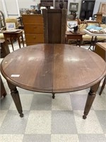 Walnut 5 Leg Kitchen Table - 45" diameter