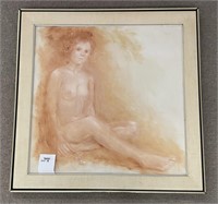 Seated Nude by Brody Oil on Canvas