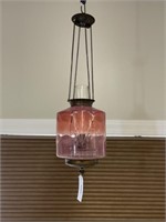 Cranberry Hanging Oil Hall Lamp