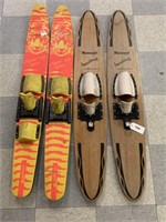 Youth Waterskis and Wooden Trick Skis