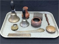 Brass Bells, Pottery and Miscellaneous Smalls
