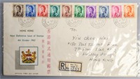 Envelope Hong Kong Stamps