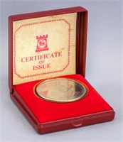 UK Crown Medal 1977 Silver Jubilee Cert