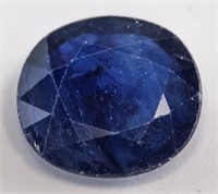 6.41ct Oval Cut Blue Natural Sapphire ITLGR