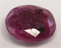 4.40ct Oval Cut Red Natural Ruby GLI