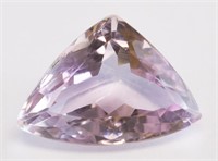 7.85ct "Tringular" Cut Purple Natural Amethyst GLI