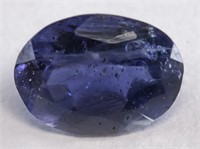 1.15ct Oval Cut Violet Blue Natural Iolite GLI