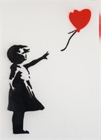 British Spray Paint on Paper Banksy Style