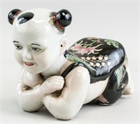 Chinese Porcelain Pillow Girl Figure