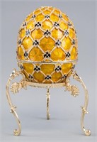 Replica Faberge Egg with Stand