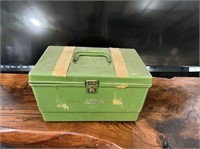 PLASTIC SEWING BOX WITH CONTENTS- LARGE