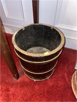 Antique measuring bucket
