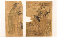 4 Women with Box Woodblock