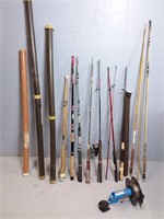 Assorted Fishing Rods & Cases