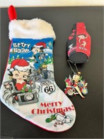 Betty Boop lot ornament stocking beer holder