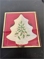 Lenox holiday tree candy dish brand new in box