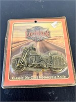 Die cast knife motorcycle live to ride ride to