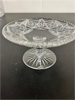 American Brilliant Cut Glass Vintage Pedestal