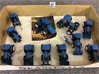 Lot of 11 Ertl New Holland 1/64th Scale Tractors