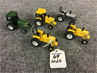 Lot of 5-White American 60 Tractors-