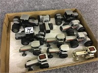 Group of 11-1/64th Scale White Tractors