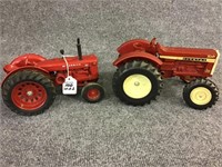 Lot of 2-1/16th Scale Tractors Including