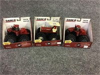 Lot of 3 Ertl Case Tractors-1/43rd Scale in Boxes