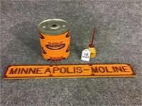 Lot of 3 Minneapolis Moline Items Including