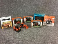Lot of 8 Kubota Toy Trucks Including