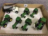 Lot of 7-1/64th Scale Tractors & Truck