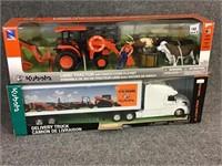 Lot of 2-1/32 Scale Kubota Toys in Boxes