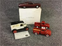 Lot of 4 Various Toys Including 2-Trucks, Bank &