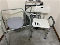 Handicap items - seat, toilet, walker