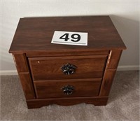 2 drawer end table - 24H x 26 1/2W x 16D