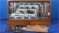 New Vintage Case XX Display w/Knives 28x12x16"