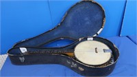 Vintage Blinger Land 4 String Banjo w/Case-