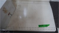 1 Wall of Peg Board 16' x 7'6" w/Base Shelf