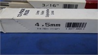 NIB 10 4.5mm & 7-3/16 Files & 2 Handles