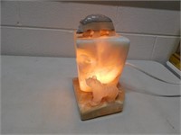 Onyx Stone Polar Bear Light or Lamp Works