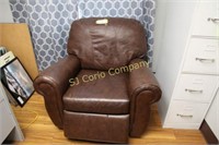 Leather reclining chair