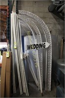 Wedding backdrops, arches and signs