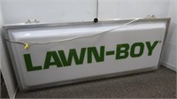 Lit Lawn Boy Sign-60x10x24"